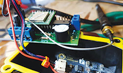 One of the prototype boards used.